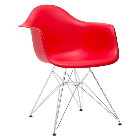DAR Chair Mid Century Modern Style Premium Quality Red