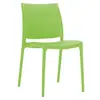 green modern plastic restaurant dining chair for sale