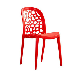 modern red pp outdoor plastic chair