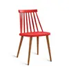 nordic design colorful high back armless plastic winsindor chair