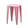 new design pink plastic stool chair ottman