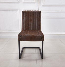 Metal frame good quality fabric upholstered dining chair