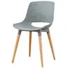 nordic design plastic dining side chair wood legs