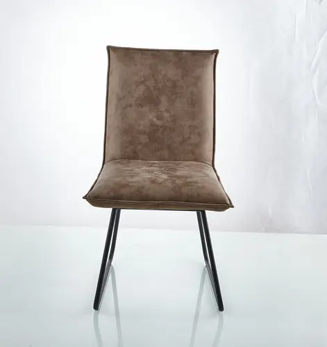 Hot seller modern style fabric upholstered dining chair with metal frame