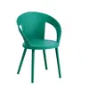 china latest design pp plastic dining chair high back leisure