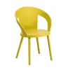 china latest design pp plastic dining chair high back leisure