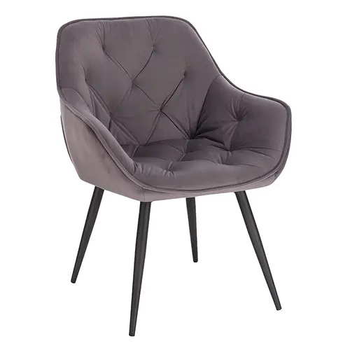 Grey Velvet Dining Chair CL-19012