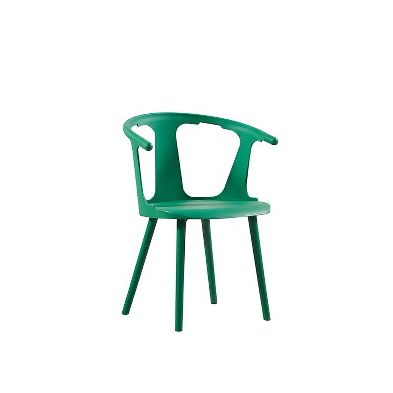 china cheap design plastic armchair in green