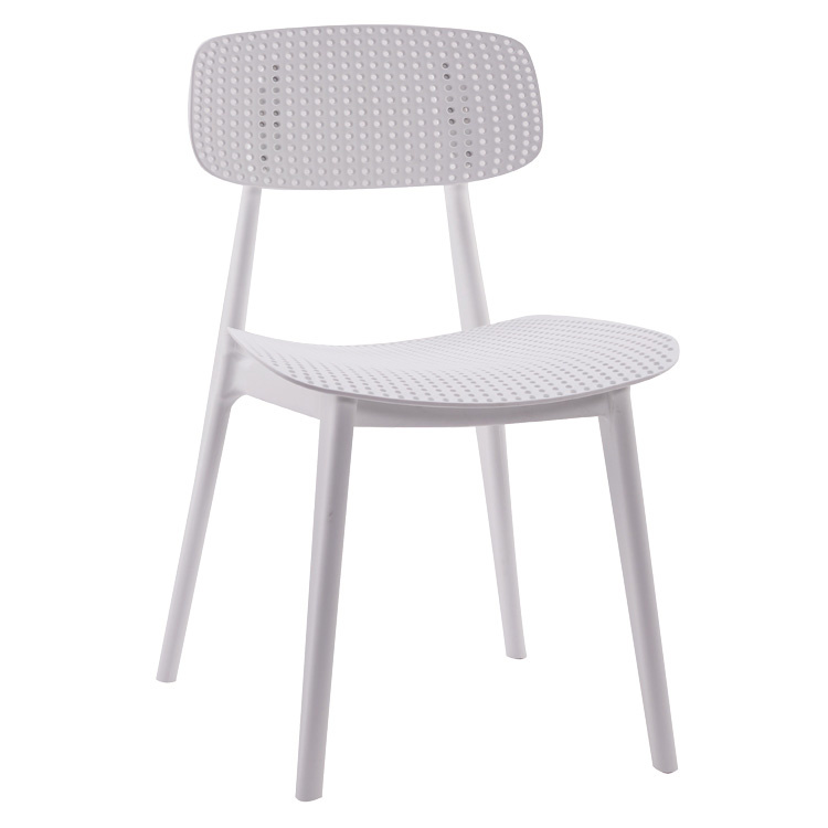 pink nordic design plastic dining chair made in china