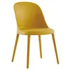 nordic design polypropylene dining chair high back