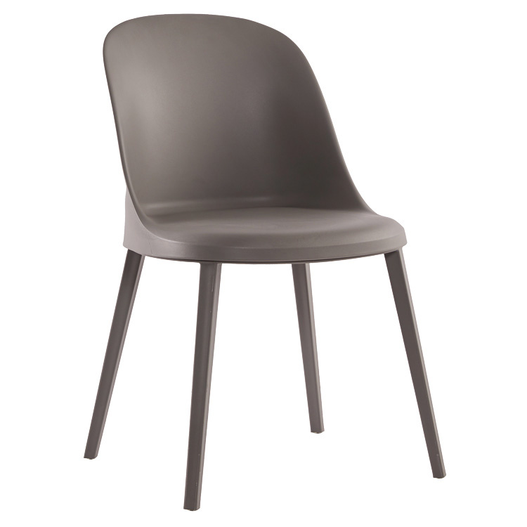 nordic design polypropylene dining chair high back