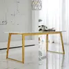RIS Dining TableB + Gold Chair