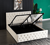 velvet bed with storage
