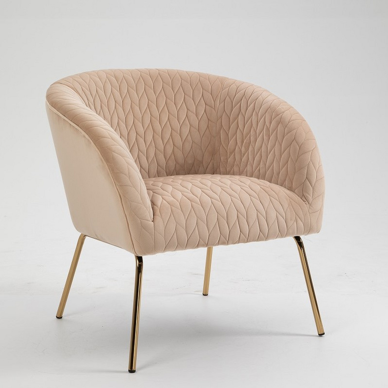 Velvet Upholstery Armchair