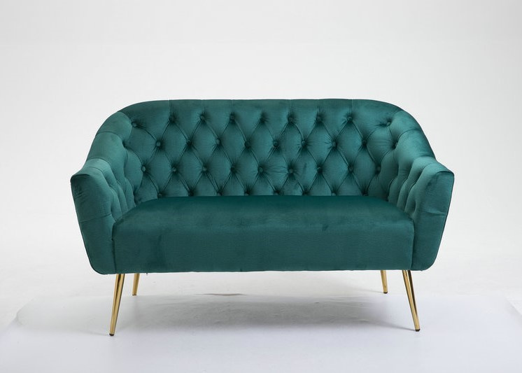 Hot Green Velvet Sofa