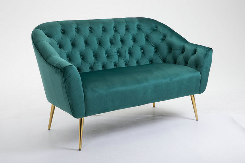 Hot Green Velvet Sofa