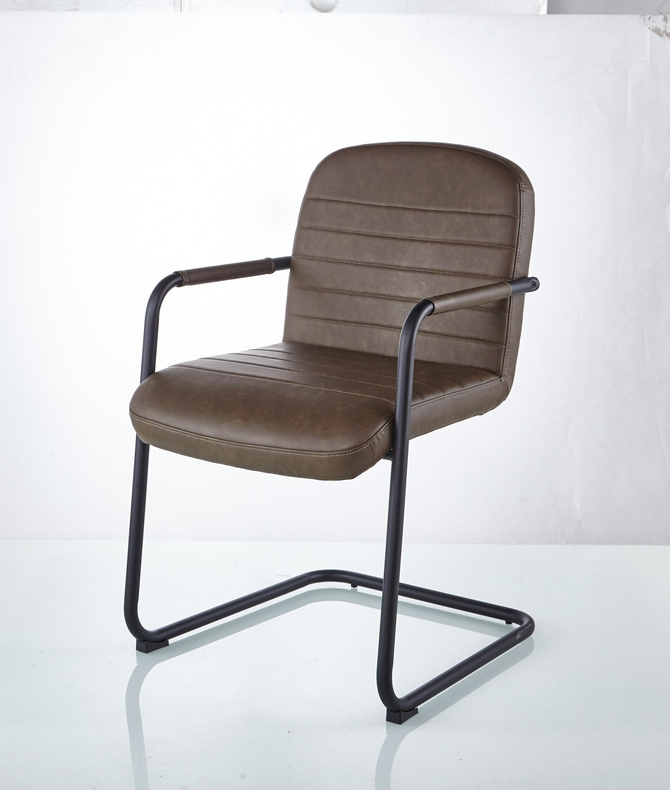 Concise and compact with armrest CH-454B dining chair