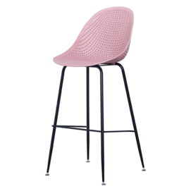 modern luxury breakfast plastic bar chair with metal legs