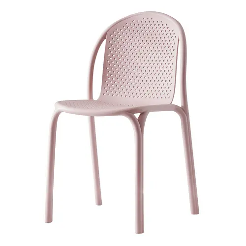 Scandinavian design high back hollow out contemporary polypropylene dining chair