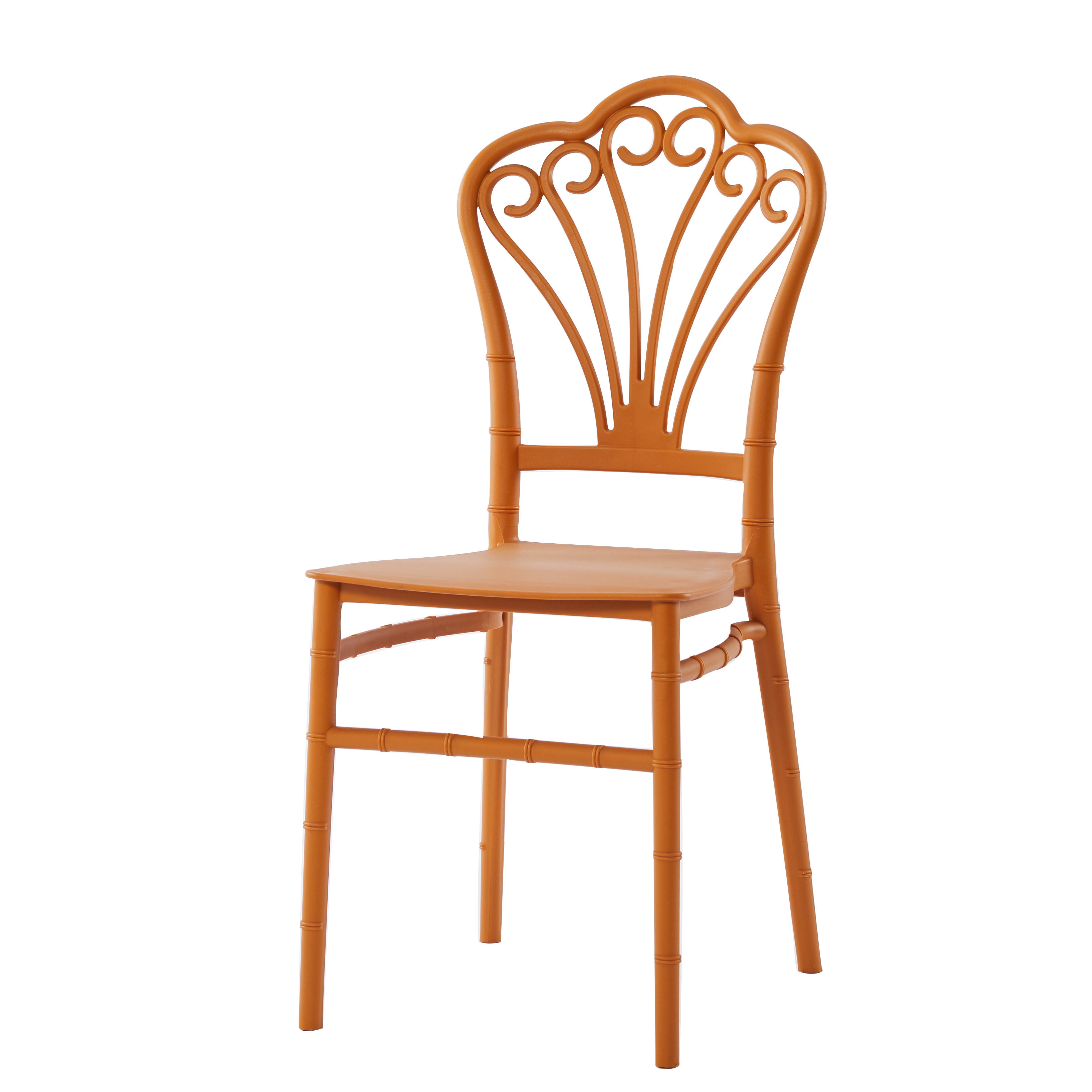 high back gold stacking event banquet chair for sale