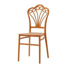 high back gold stacking event banquet chair for sale