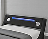 talian design newest style LED  PU bed with Gas Lift
