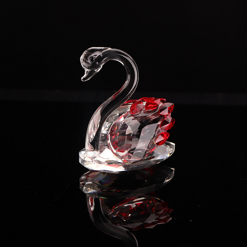 Animal lovely crystal swan gift wedding ultimate home decoration office desk furniture