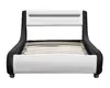 Modern curve design Single PU bed with led on Headboard