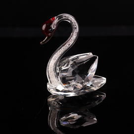 Animal lovely crystal swan gift wedding ultimate home decoration office desk furniture