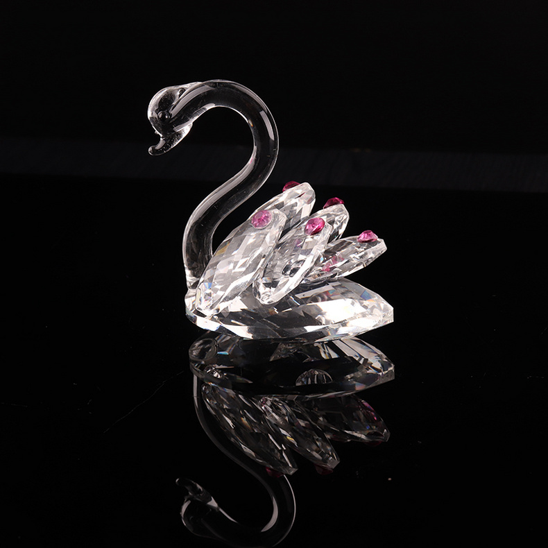 Animal lovely crystal swan gift wedding ultimate home decoration office desk furniture