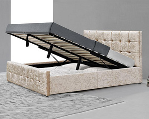 Italian design bedroom furniture upholstered Storage Bed