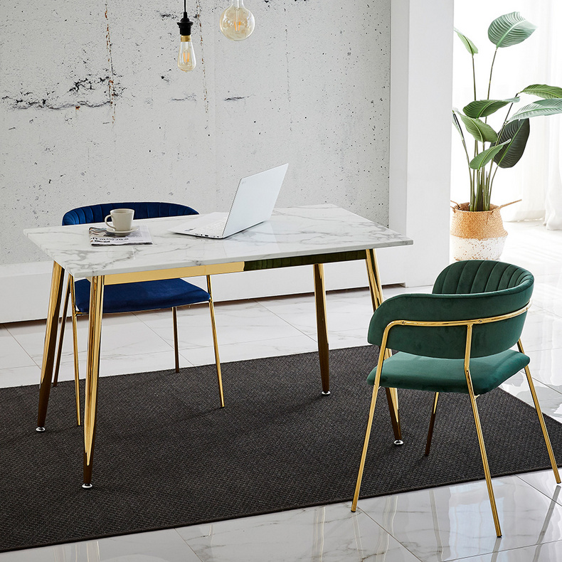 RIS Dining TableA + Gold Chair