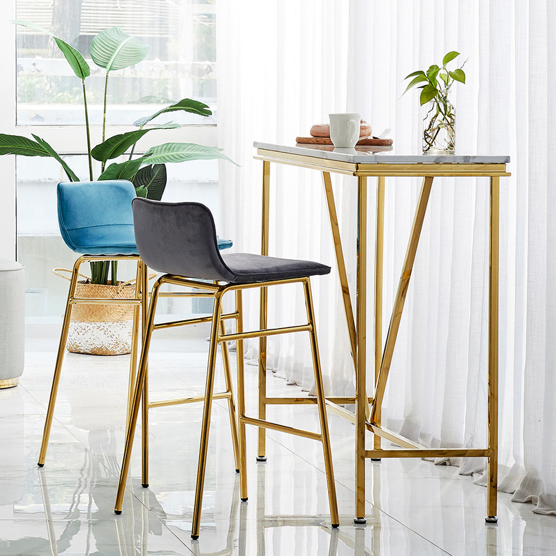 [RIS] Bar Table + Gold Chair