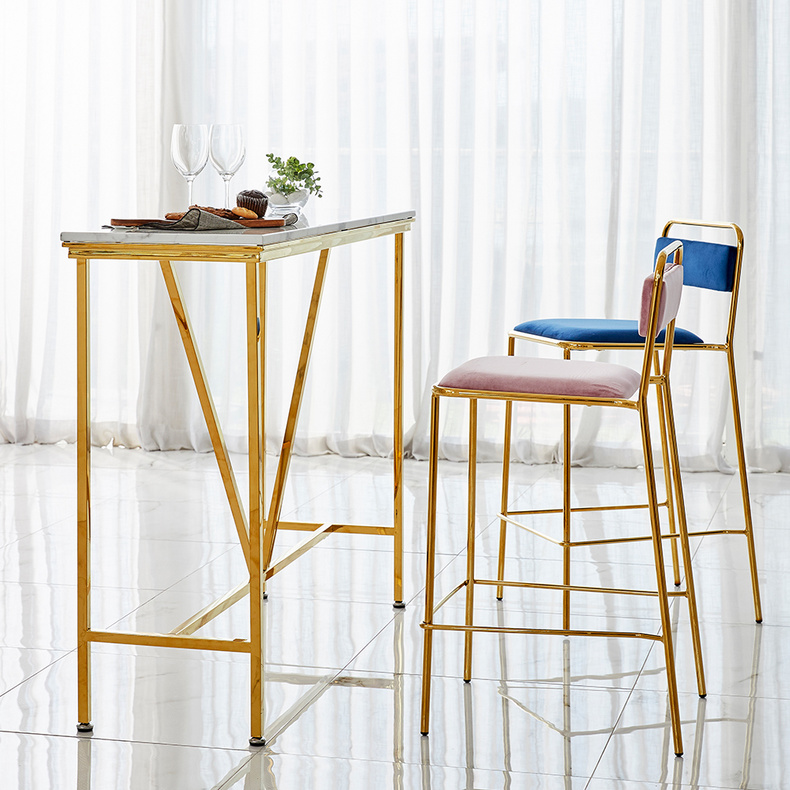 [RIS] Bar Table + Gold Chair