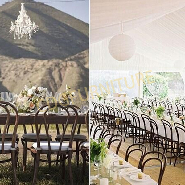 White Color Timber Resin Thonet Wedding Event Chair Furniture French Classical Banquet Party Rental Stackable Leisure Chair  626-H45-ALU(ST)