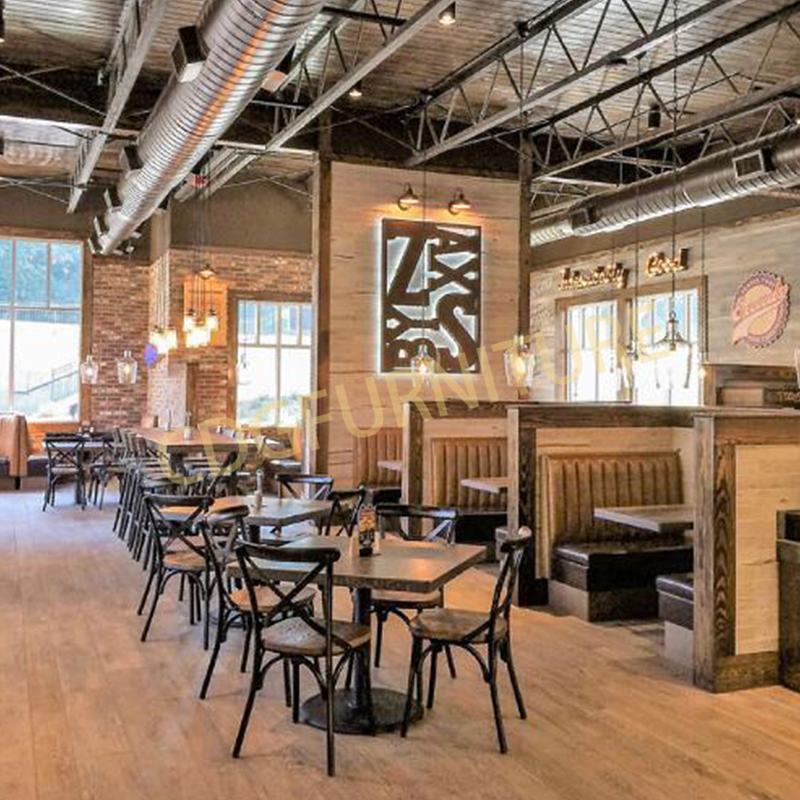 Latest Design Metal Steel Frame Not Pu Wooden Seat Dinning Chair Stackable Classic Bistro Solid Wood Seat Dinner Chair 657-H45-STW