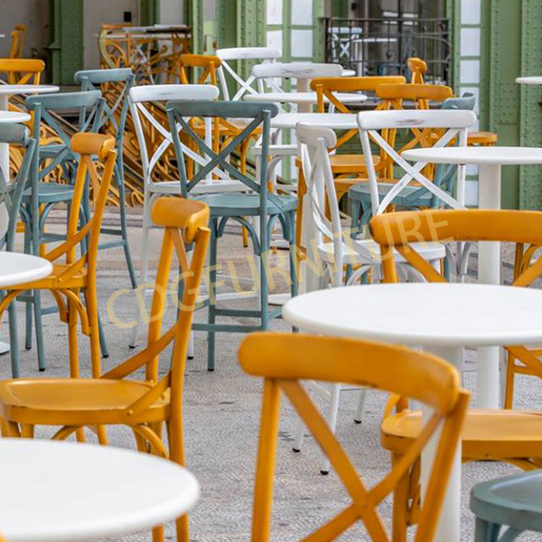 Wholesale Restaurant High Back Tall Stool Antique Bar Furniture French Bistro Chairs Metal Acrylic Bar Stool 657-H75-ALU