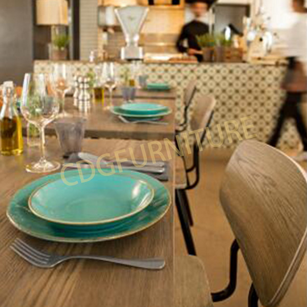 Good Quality Steel Frame Plywood Seat Restaurant Chair Wholesale Factory Price New Design Cafe Crank Industrial Restaurant Chair 658B-H45-STW