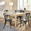 Home Cafe Aluminium Stacking Cross Back Vintage Industrial Other Metal Indoor Use Resturant Furniture Chair