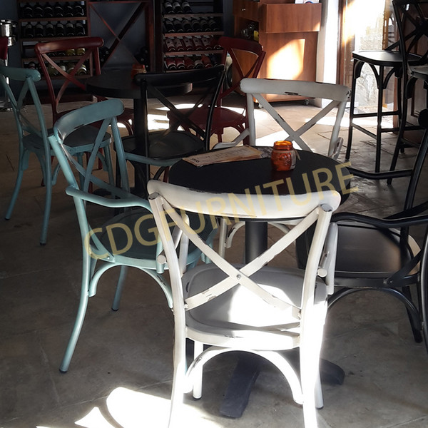 Alu Chair Metal Banquet Beach Design Simple Comfortable Arm Chair Commercial Metal Furniture Suitable Use Indoor And Outdoor 657M-H45-ALU