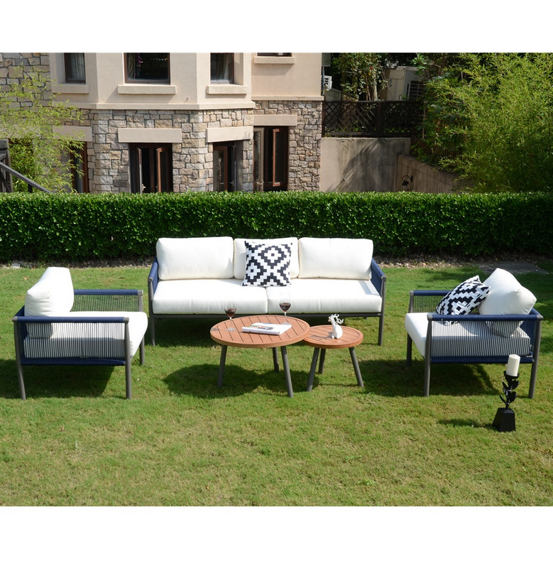 Elegant Luxury All Weather Sofa Set Design For Garden PAS-1903