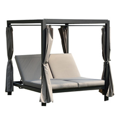 Outdoor Nice Quality And Fashion Daybed Sun Lounger With Powder Coating   PAL-1129B