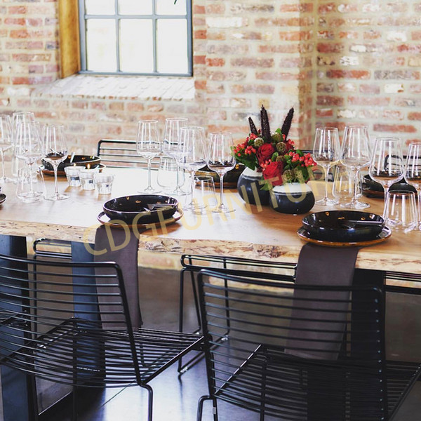 Modern Classic Metal Outdoor Stackable Leisure Wire Chair Industrial Restaurant Coffee Shop Iron Wire Chair 693-H45-ST