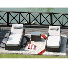 Elegant Fancy Outdoor Wicker Lounge Bed For Garden Patio  PAL-1127B
