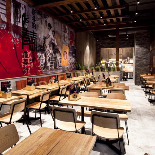 Wholesale Factory Directly Modern Design Luxury Restaurant Wooden Seat Metal Frame Chair Commercial Coffee Shop Nordic Style Chair 705-H45-STW