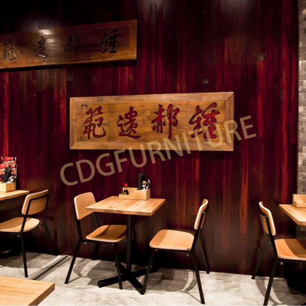 Wholesale Factory Directly Modern Design Luxury Restaurant Wooden Seat Metal Frame Chair Commercial Coffee Shop Nordic Style Chair 705-H45-STW