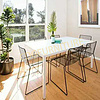 Modern Classic Metal Outdoor Stackable Leisure Wire Chair Industrial Restaurant Coffee Shop Iron Wire Chair 693-H45-ST