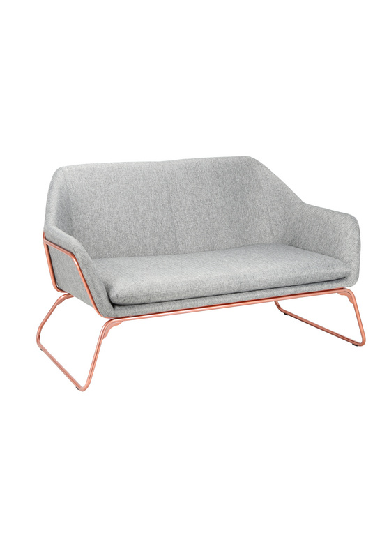 Sofa/two seats sofa/modern sofa/Upholstered sofa/steel leg sofa