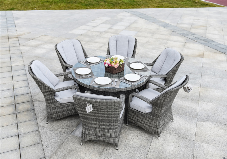 Fancy Aluminum Frame Patio Wicker Furniture  PAD-1711