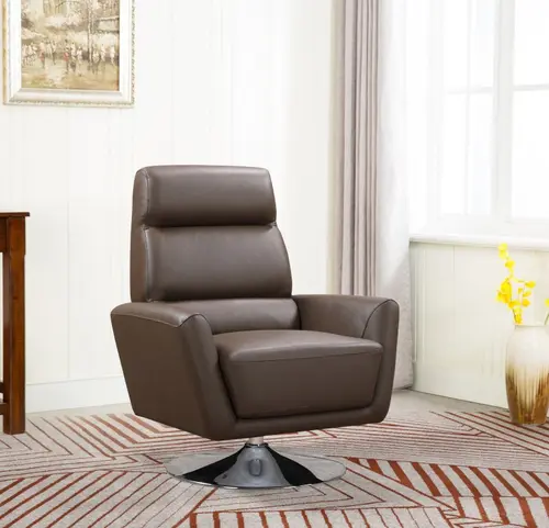 Leather Swivel Single Chair
